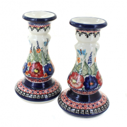 Floral Butterfly Candle Stick Pair